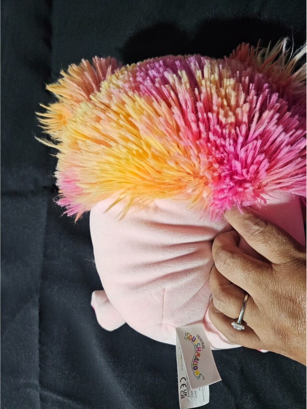 2023 Squishmallows Caparinne The Rainbow Pink Bigfoot Sasquatch Yeti 8" So Soft - Picture 6 of 10